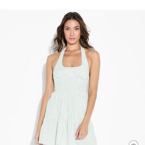 Wild Fable Mint Striped Mini Dress - xxs
